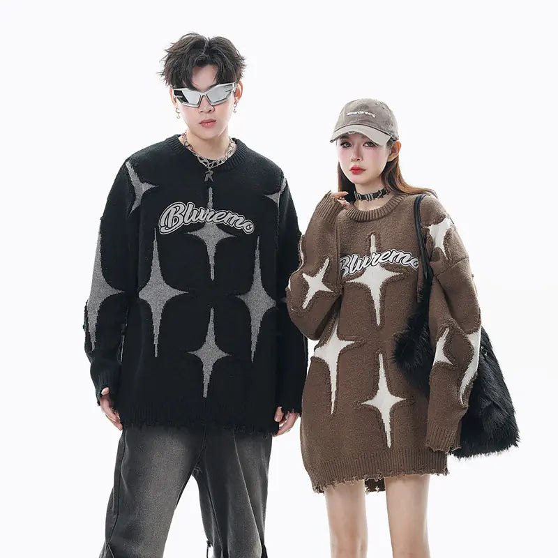 Loose Lazy Style Fried Street Couple Sweater