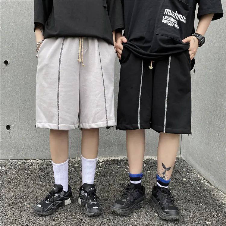 Harajuku High Street Straight Wide-Leg Pants