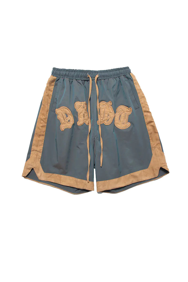 Gothic Embroidered Panel Shorts - American High Street